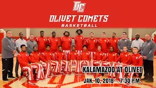 Kalamazoo at Olivet men's basketball - Jan. 10, 2018