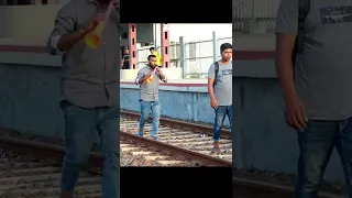 Fake Train Horn Prank Part 4 ! Emtiaz Bhuyan !! #shorts