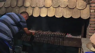 Грузия. Жарим шашлык в Кахетии