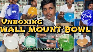 Unboxing wall mount bowl || All sizes available || Best quality and low price ...