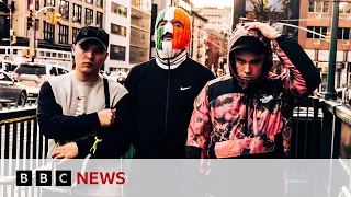 Kneecap: Irish language rappers debut film at Sundance | BBC News