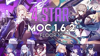 SERVAL & QINGQUE MY MOST TRUSTED CLEAR FLOOR 10 | 4 STAR ONLY | MOC 10 [1.6.2] | Honkai Star Rail