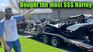 I Bought the Most Expensive Harley at auction and ...