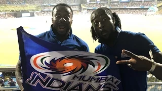 Kofi, Big E talk fashion with India media, bring Power of Positivity to IPL cricket match