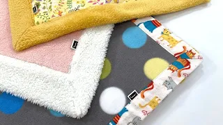 DIY Self Binding PLUSH BLANKET