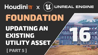 HOUDINI FOUNDATION - 16 - Updating an Existing Utility Asset - ( Free Tutorial for Game Dev )