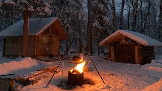 DANGEROUS POLAR VORTEX-ALONE overnight  -30C winter wonderland
