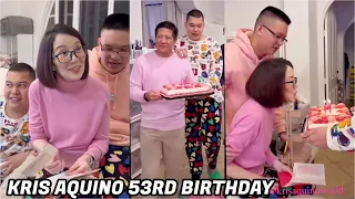 UNSEEN FOOTAGE: KRIS AQUINO 53RD BIRTHDAY! NAKAKAIYAK NA SORPRESA NG PAMILYA NI KRIS