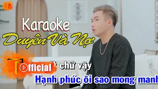 KARAOKE | Duyên Và Nợ | Phạm Trưởng ( Beat chuẩn )