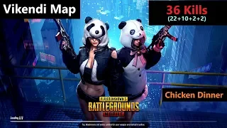 [Hindi] PUBG Mobile | "36 Kills" In Vikendi Map Amazing Chicken Dinner