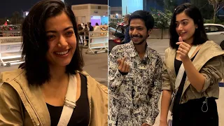 Rashmika Leaves For Tokyo To Attend & Present At The Crunchy Roll Anime Awards Spotted At Airport 😍