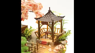 Big Chinese Garden DIY Dollhouse Kit