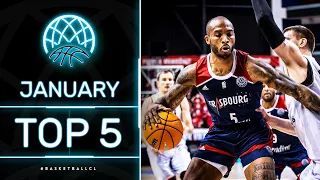Top 5 DUNKS | January | Basketball Champions League 2021-22
