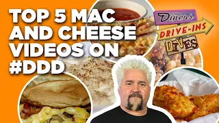 5 CRAZIEST #DDD Mac and Cheese Videos with Guy Fieri | Diners, Drive-Ins, and Dives | Food Network