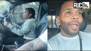 Kevin Gates Teaches 10yr Old Daughter How To Drive ! Things Almost Go Left