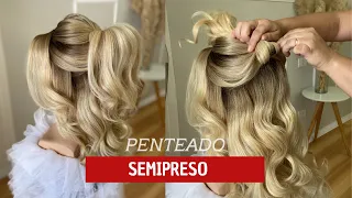 Aprenda esse SEMIPRESO lindíssimo |  #peinados #hairstyle #penteadofacil