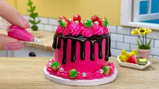 Amazing🍫Strawberry Chocolate Cake🍓1000+ Best Of Miniature Rainbow Chocolate Cake Decorating Ideas