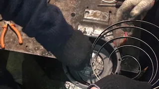 Заправка пружины на кик стартер снегохода Тайга
