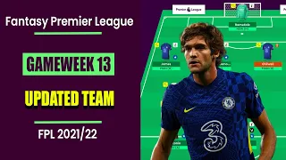 FPL Gameweek 13: Updated Team Selection | Best Chilwell Replacements | Fantasy Premier League Tips