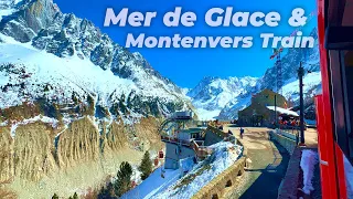 Montenvers Mer de Glace Train Tour French Alps | 4K