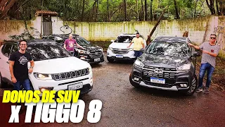 Tiggo 8 x Compass x Equinox x Tucson - LEVEI DONOS DE SUVs PRA CONHECER O SUV! - A Roda #251