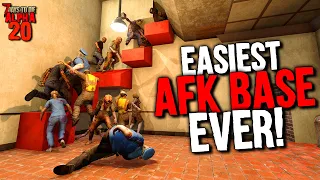 7 Days to Die: The SIX BLOCK AFK BASE! (Seriously) | Best AFK Horde Base EVER for Alpha 20 Stable!