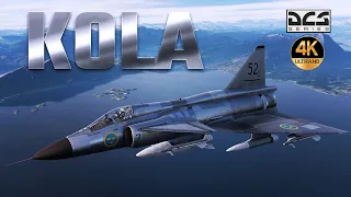 Explorando la Región de Kola en DCS en 4K: Un Vuelo Épico con el SAAB VIGGEN (Max Settings)