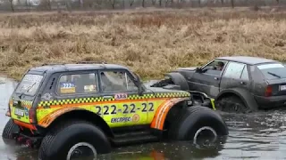 НИВА МАРШ и Lancia Delta на ГЛУБИНЕ off road 4x4