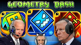 US Presidents Play Geometry Dash SubZero, World, Meltdown (Complete)