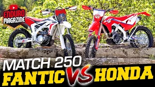 Match Enduro 250 : Fantic XEF vs Honda CRF RX 2021