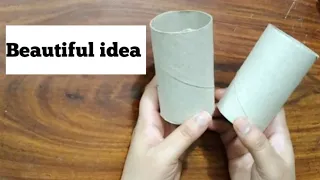 Don't Throw away used Toilet paper rolls - DIY Tissue roll craft by Minno creation