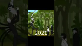 evolution of slender man #animation #evolution #slenderman #shorts