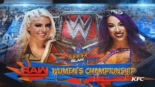 WWE 2K17 Alexa Bliss vs Sasha Banks for the Raw Women's Championship at wwe summerslam!!