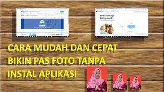 Cara mudah dan cepat bikin pas foto tanpa instal aplikasi