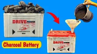 Use Charcoal To Make Battery With No Expensis  #project