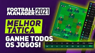 MELHOR TÁTICA PARA O FOOTBALL MANAGER 2021 | SEJA INVENCÍVEL [FM 21]