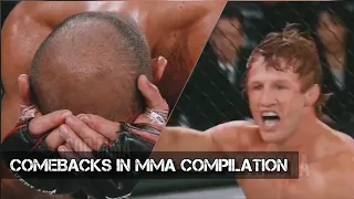 COMEBACKS IN MMA - COMPILATION / THE FIGHTER WAS ABLE TO RISE AND WIN