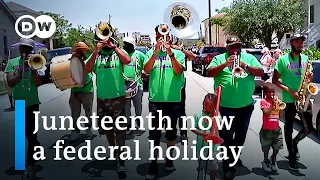 Juneteenth celebrated across US to mark the end of slavery 156 years ago | DW News