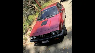 1984 Alfa Romeo GTV6 3.0 cold start and tour