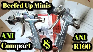 ANI Compact Mini Spray Gun 1.3, 1.4 & R160 1.2 & 1.0  Comparison, Top Mini Spray Guns