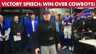 Sean McDermott’s Victory Speech Following Week 15 Blowout Win Over Dallas Cowboys! | Buffalo Bills