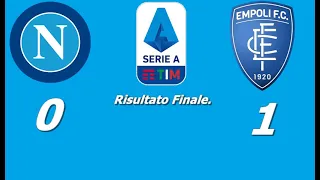 #Napoli 0 vs #Empoli 1 #SerieATIM(Stagione 2021/22 17° Giornata ) La mia sulla partita..