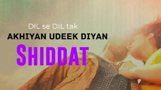 Akhiyan Udeek Diyan | Shiddat | Sunny Kaushal, Radhika Madan | Manan Bhardwaj.