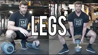 LEGS DUMBBELL ONLY WORKOUT (at home or gym) | Dumbbell Workout Plan P4D1