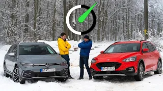 Aký je základ a vrchol ponuky malých akčných kombíkov? - Ford Focus Active a VW Golf Alltrack