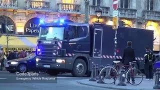 Massive Police Convoy of Trucks - Bank Transfer!