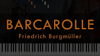 Barcarolle - Burgmüller  Op.100 No.22 (Piano Tutorial)