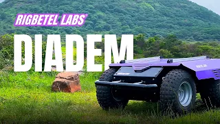 DIADEM UGV for Outdoor Research & Development by RigBetel Labs | ROS & GPS | Unmanned Ground Vehicle