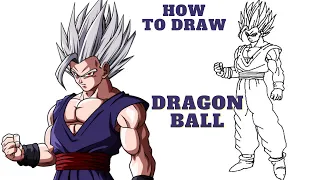 How to Draw Son Gohan Beast - Dragon Ball Super New Form