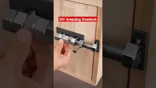DIY bolt and nuts door lock #diy #tools #doorlock